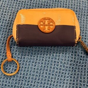 Tory Burch Two-Tone Wallet with Keyring
